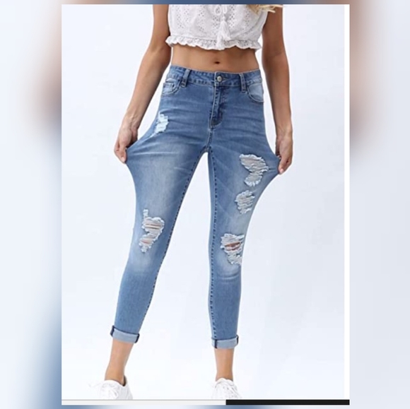 RA7WE JEAN BLUE LIGHT PANTS SIZE 11 - Picture 3 of 9